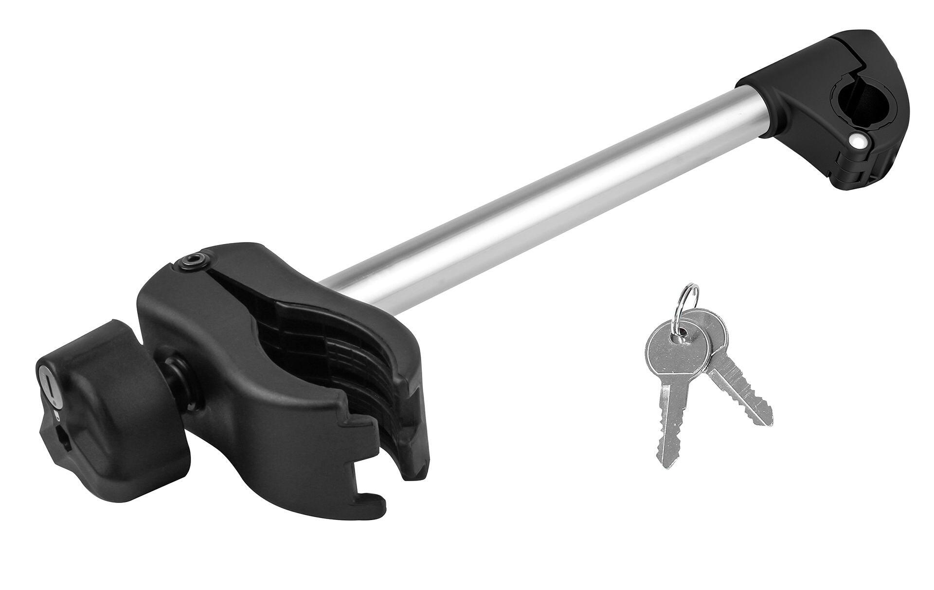 PORTE-VÉLO EUFAB : FIXE-CADRE À PINCE LONG AMOVIBLE Ø 25 + 30 MM ANTIVOL - PORTE 1/7