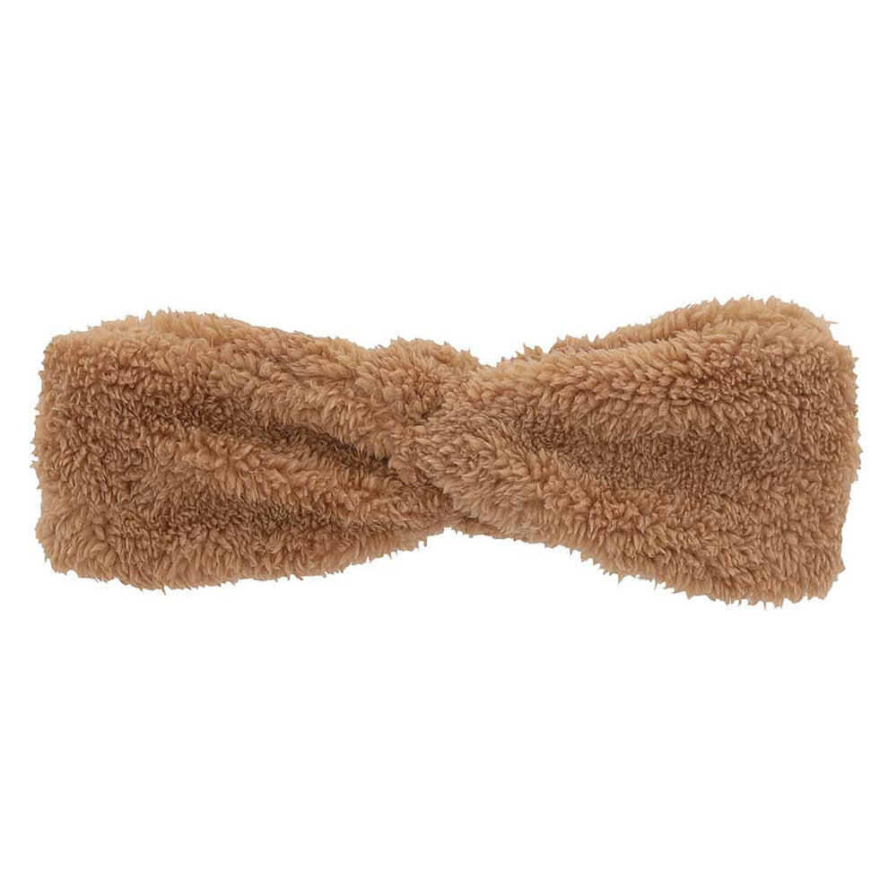 Haarband dames Teddy Wol One Size Camel 2/3