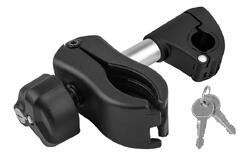 PORTE-VÉLO EUFAB : FIXE-CADRE À PINCE COURT AMOVIBLE Ø 25 + 30 MM ANTIVOL