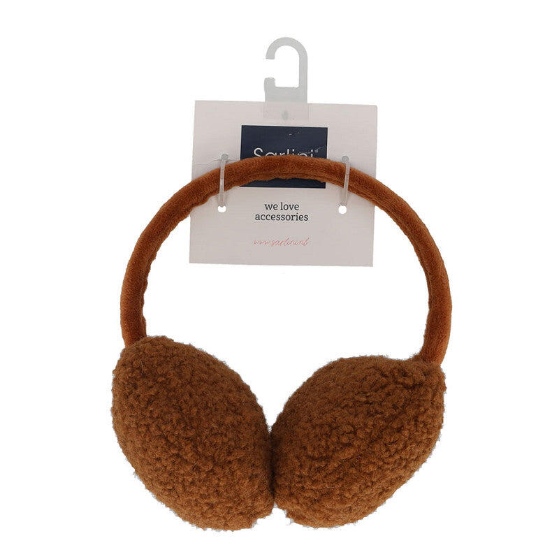 Scaldaorecchie da donna in lana Teddy taglia media marrone taglia unica 3/3