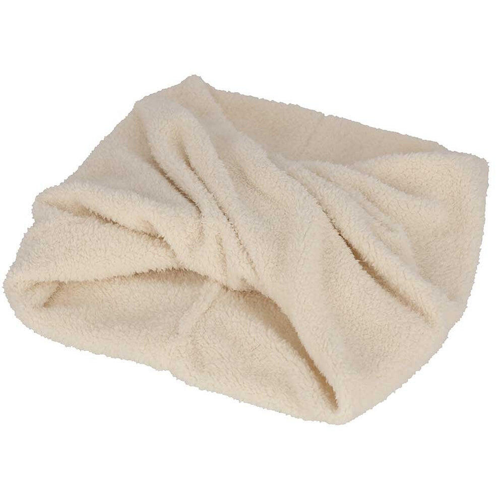 Rollkragenpullover für Damen Teddy-Wolle weiß Einheitsgröße 2/3