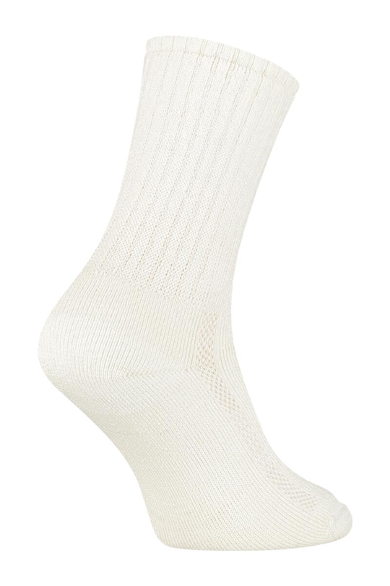 Lot de 3 paires de chaussettes en laine mérinos S9 Ecru 3/4