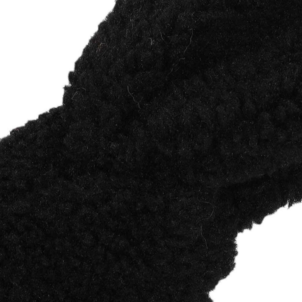 Fascia per capelli da donna in lana Teddy taglia unica nera 3/3