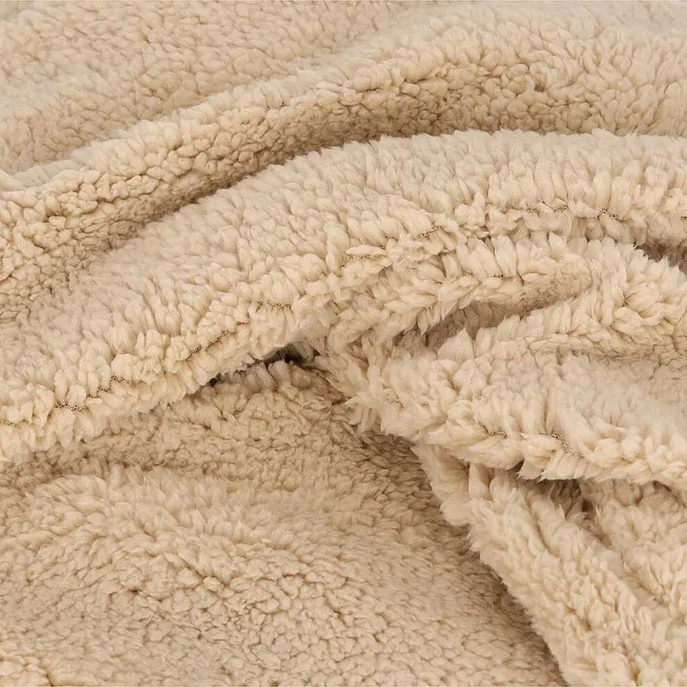 Colsjaal dames Teddy Wol Zand One Size 3/3