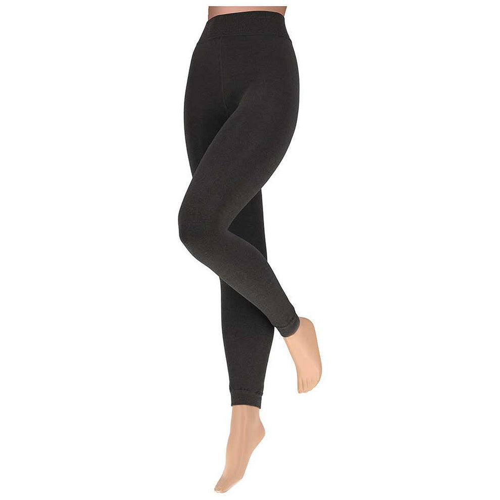 Leggings d'hiver en polaire pour femme gris foncé 2/3