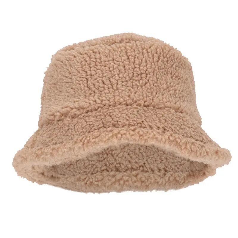 Bonnet et col en laine Teddy couleur sable taille unique 2/3