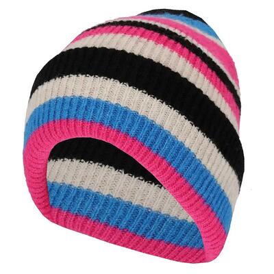 Cappello da donna a righe fucsia taglia unica