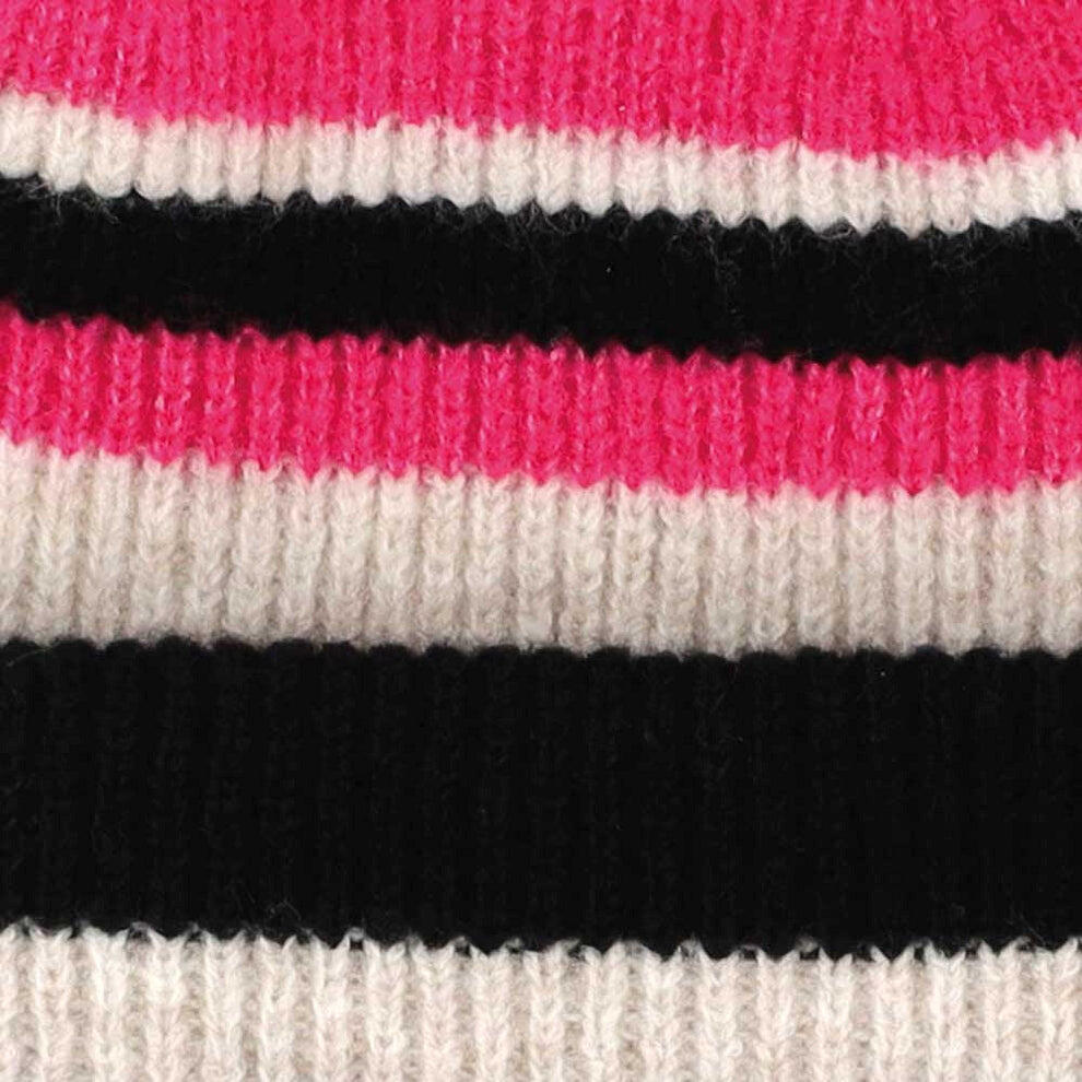 Cappello da donna a righe fucsia taglia unica 3/3