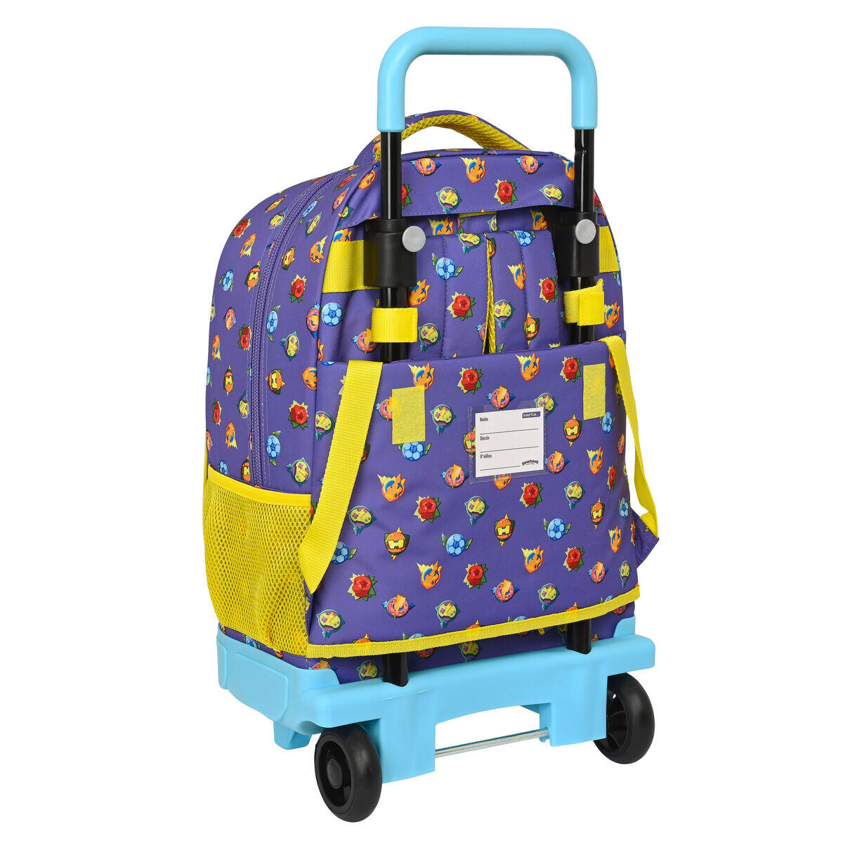 Mochila Escolar con Ruedas Guardians of Kazoom Amarillo 2/3