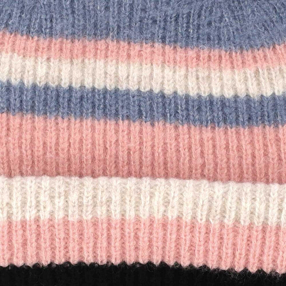 Muts dames Fashion Stripes Antique Pink One Size 3/3