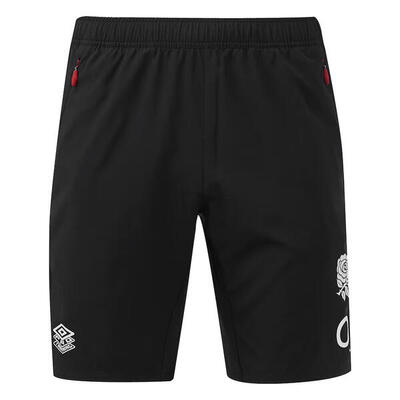 Short De Entrenamiento Inglaterra Adulto Con Bolsillos Con Cremallera Negro