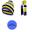 Heatkeeper - Muts & Sjaal dames - Fashion Set Stripes - Lime Groen