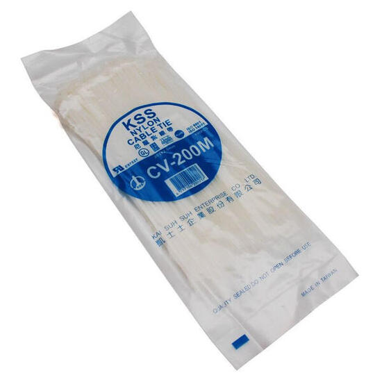 Lot de 100 colliers de serrage nylon P2R Rilsan 2,5x200 mm