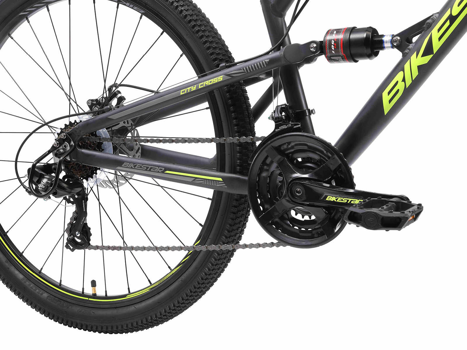 Bikestar Vollaluminium MTB 26 Zoll 21 Speed 4/6