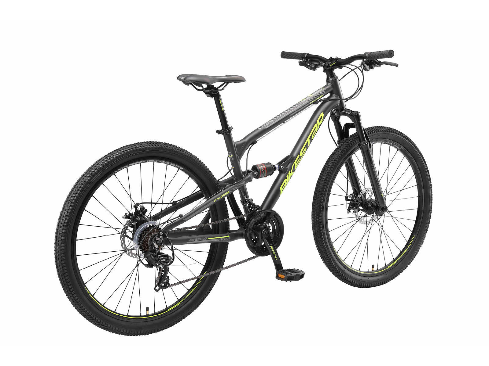 Bikestar Vollaluminium MTB 26 Zoll 21 Speed 2/6