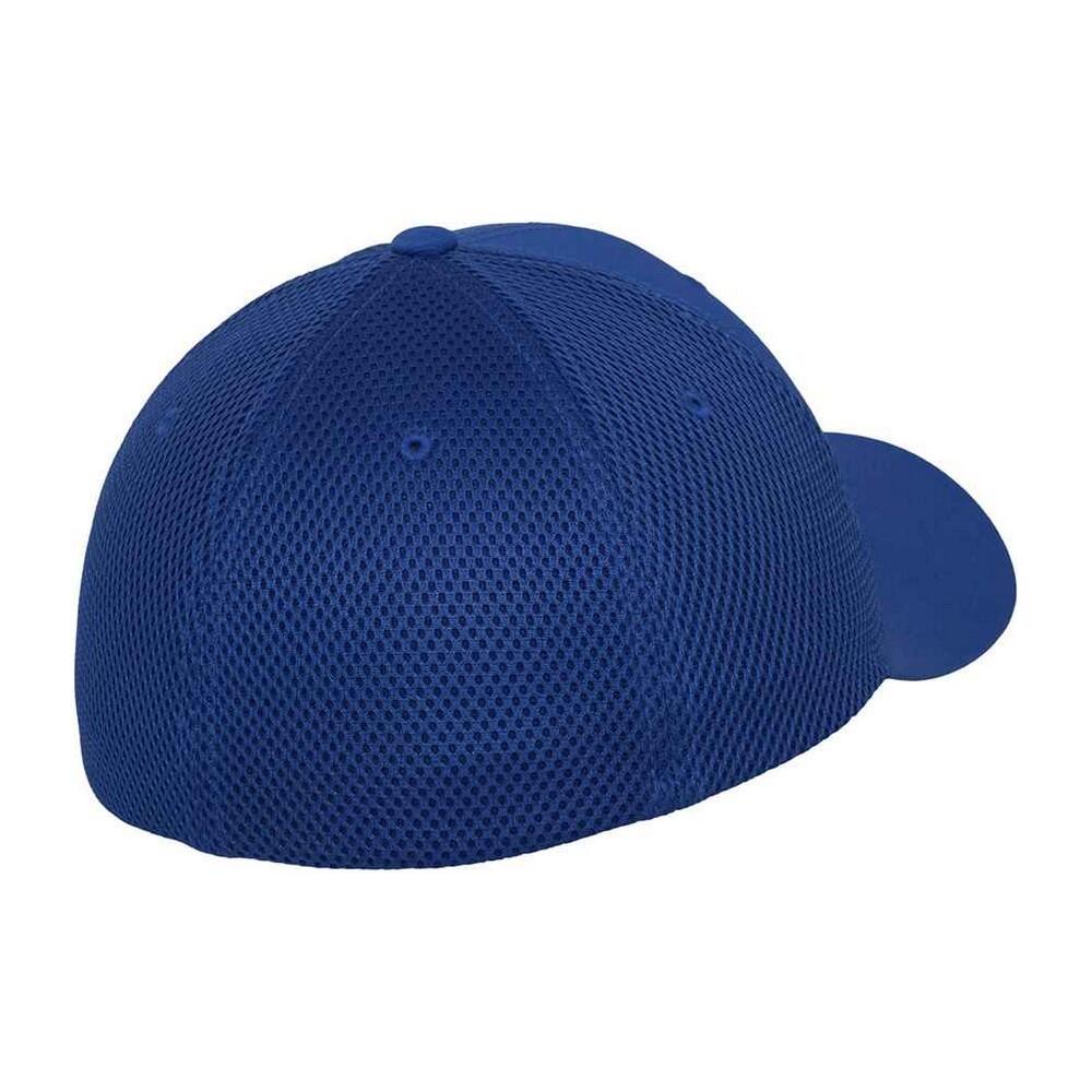 Cappellino Da Baseball Pannello A Rete Flexfit Tactel Blu Reale 2/2