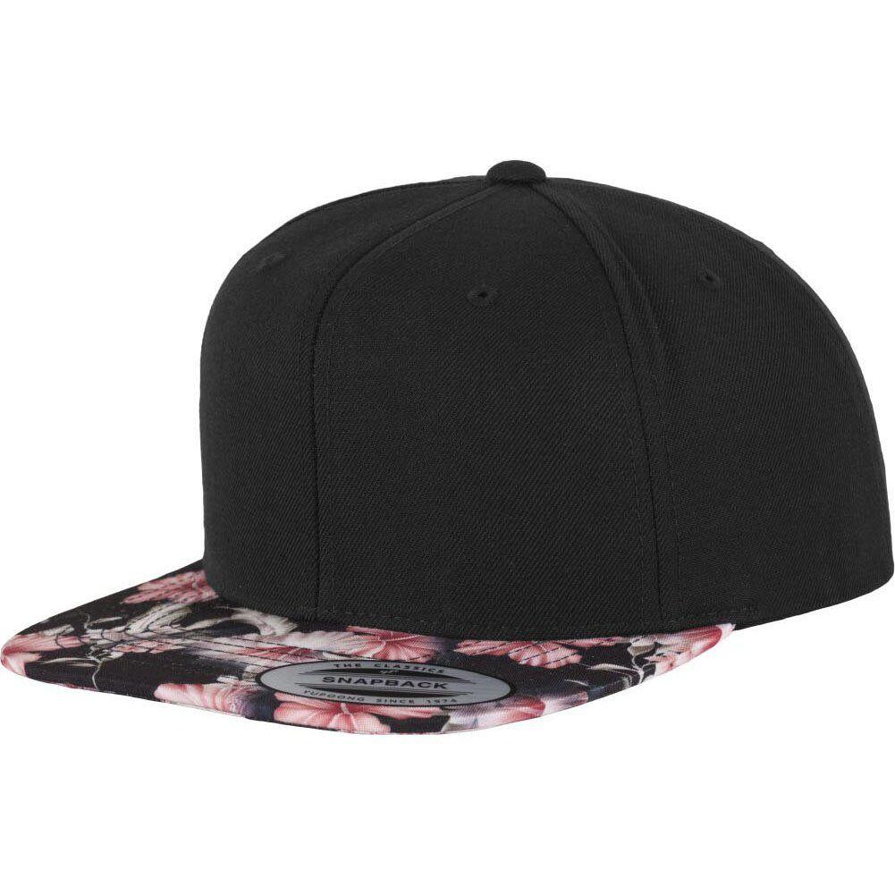 FLEXFIT Unisex Floral Snapback Cap (Red)