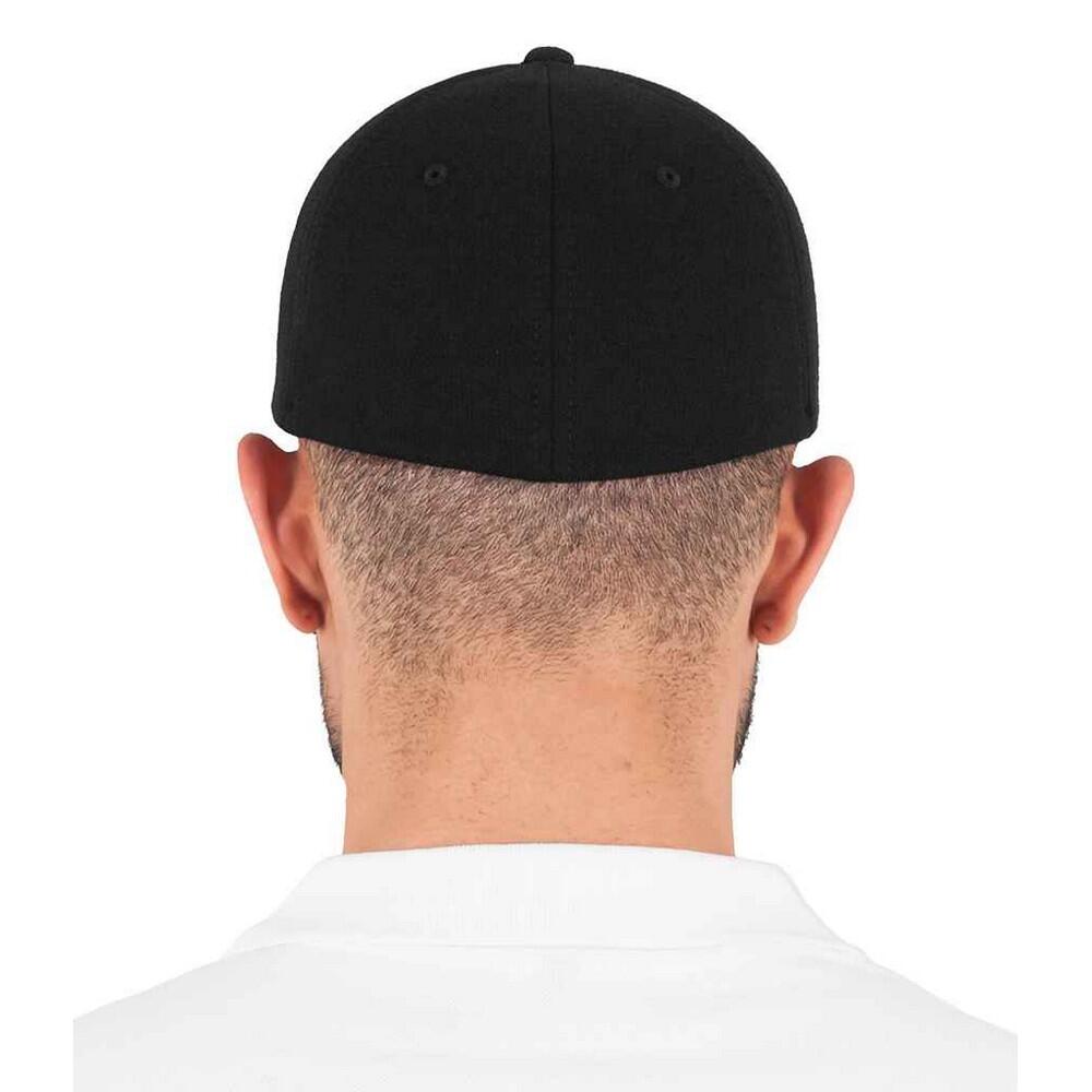 Unisex Adult Double Jersey Cap (Black) 2/3