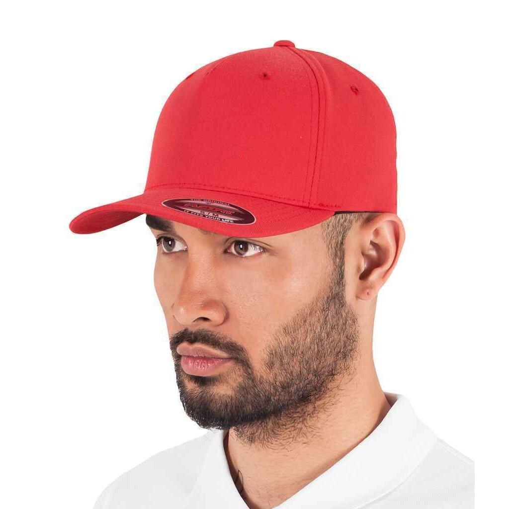 Unisex 5 Panel Cap (Red) 3/3