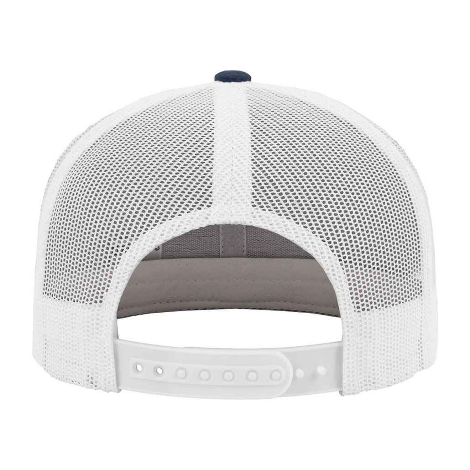 HerrenDamen Unisex Zweifarbig Trucker Cap Damen und Herren Marineblau/Weiß 2/2