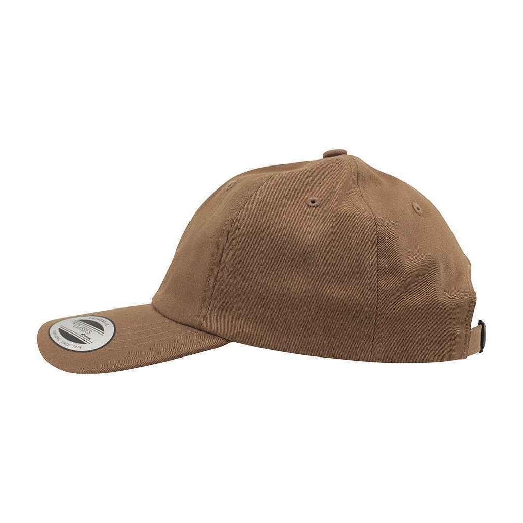 Unisex Baseballkappe mit niedrigem Profil Damen und Herren Khaki 2/2