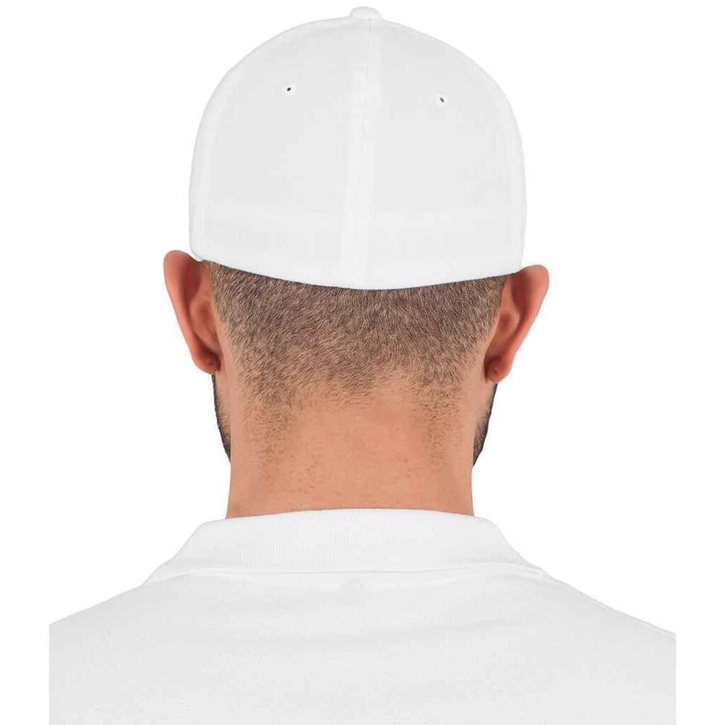 Unisex Baseballkappe mit 5 Paneelen Damen und Herren Weiß 2/3
