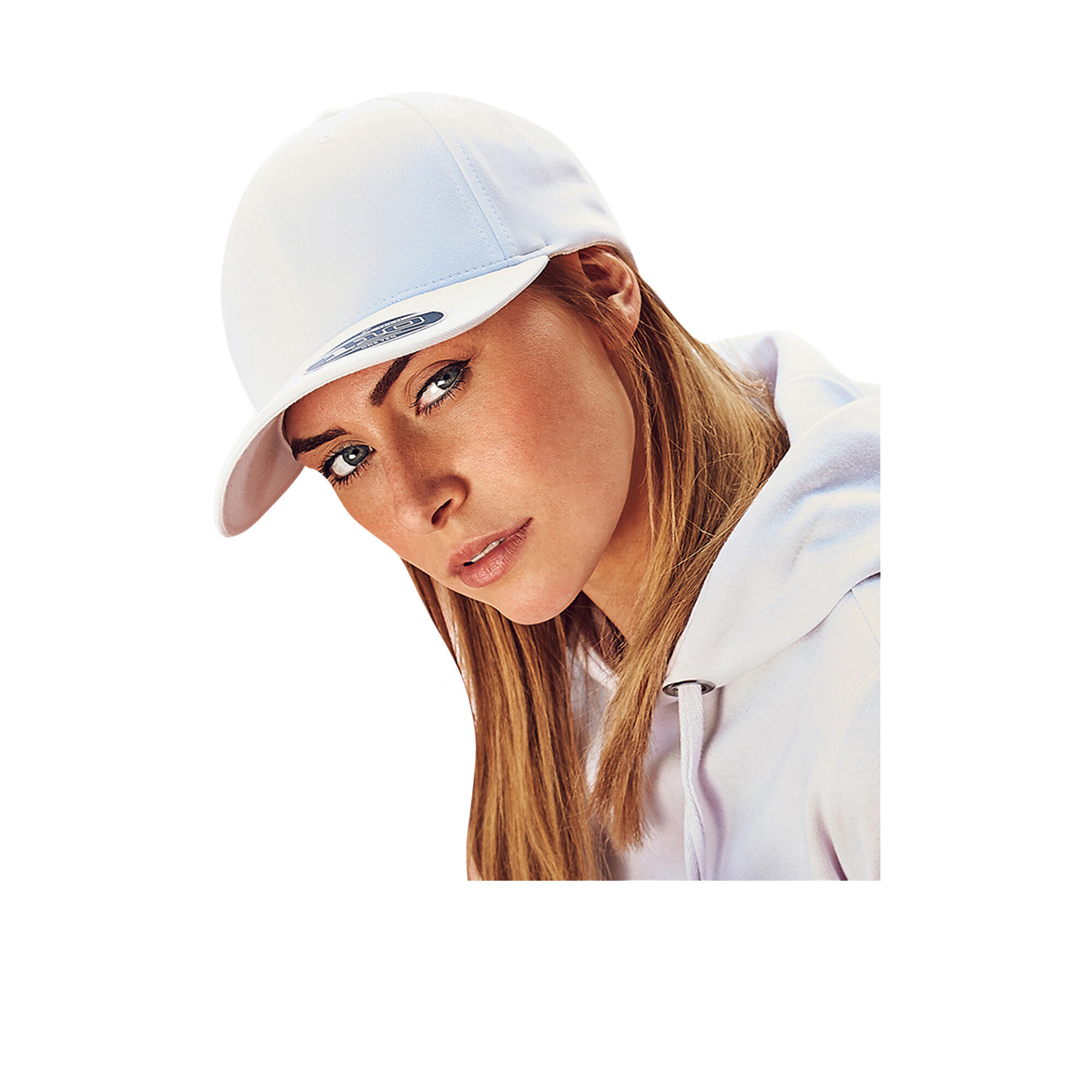 Unisex Baseballkappe Cool and Dry mit MiniPiqué Damen und Herren Weiß 4/4