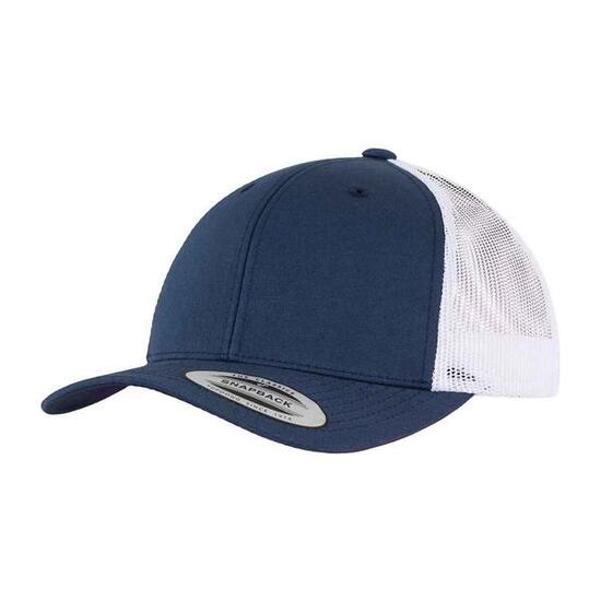HerrenDamen Unisex Zweifarbig Trucker Cap Damen und Herren Marineblau/Weiß