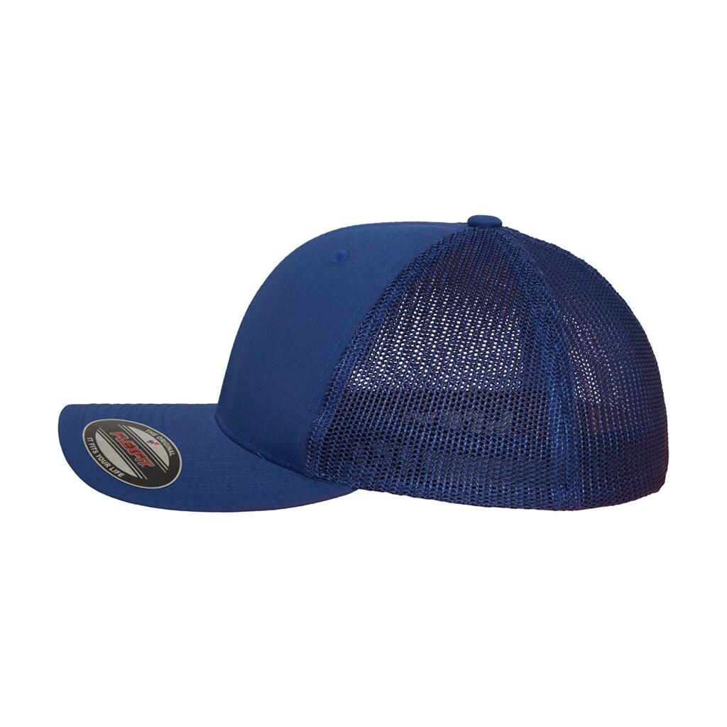 Trucker Cap Damen und Herren Marineblau 3/4
