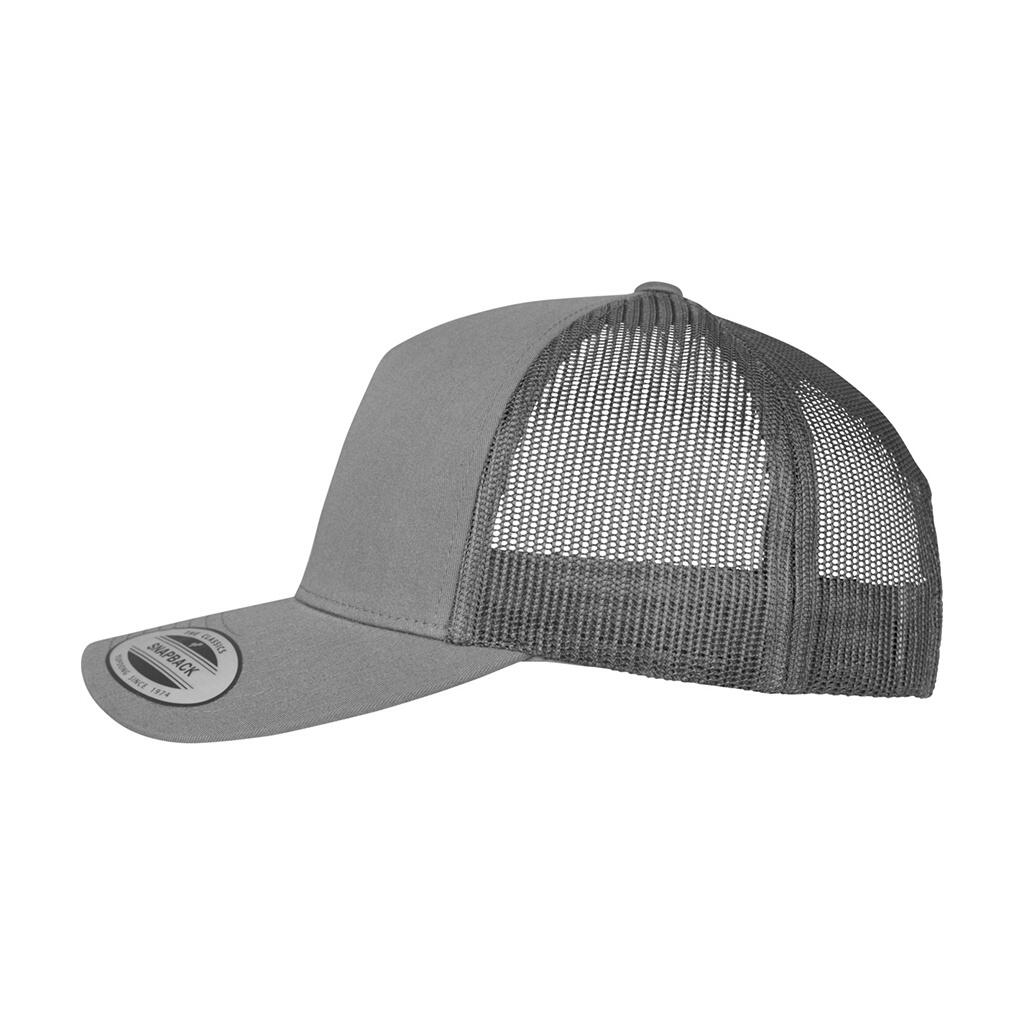 Retro Trucker Cap (Charcoal) 3/4