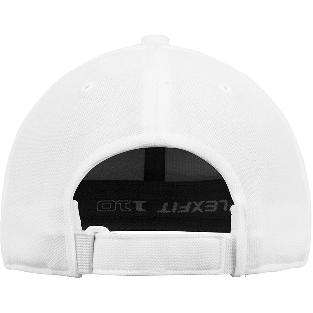 Unisex Baseballkappe Cool and Dry mit MiniPiqué Damen und Herren Weiß 2/4