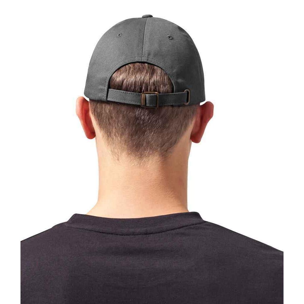 Unisex Baseballkappe mit niedrigem Profil Damen und Herren Dunkelgrau 3/4
