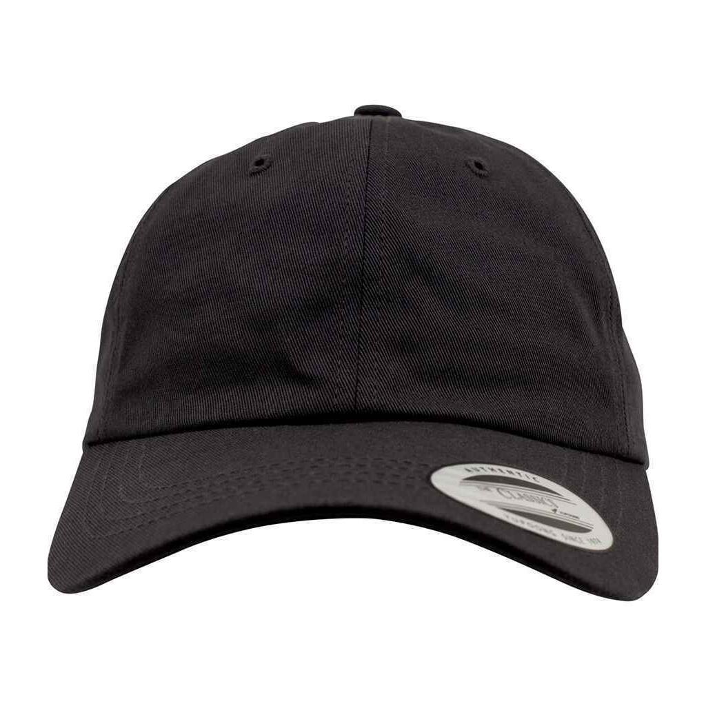 FLEXFIT Unisex Low Profile Cotton Twill Cap (Black)