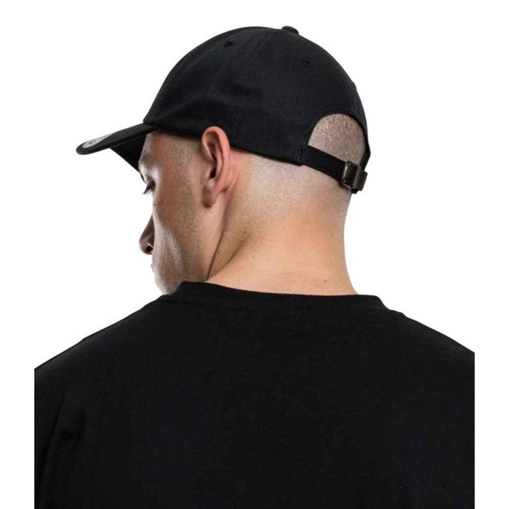 Unisex Baseballkappe mit niedrigem Profil Damen und Herren Schwarz 3/3