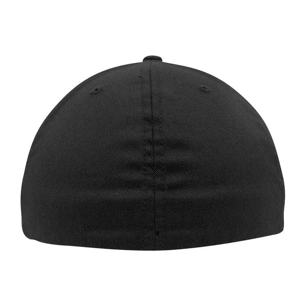 Flat Peak Baseball Cap (Black) 2/2