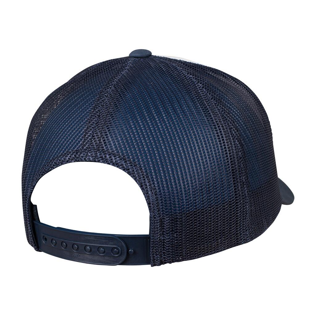 HerrenDamen Unisex Trucker Cap "Retro" Damen und Herren Marineblau/Weiß 2/2