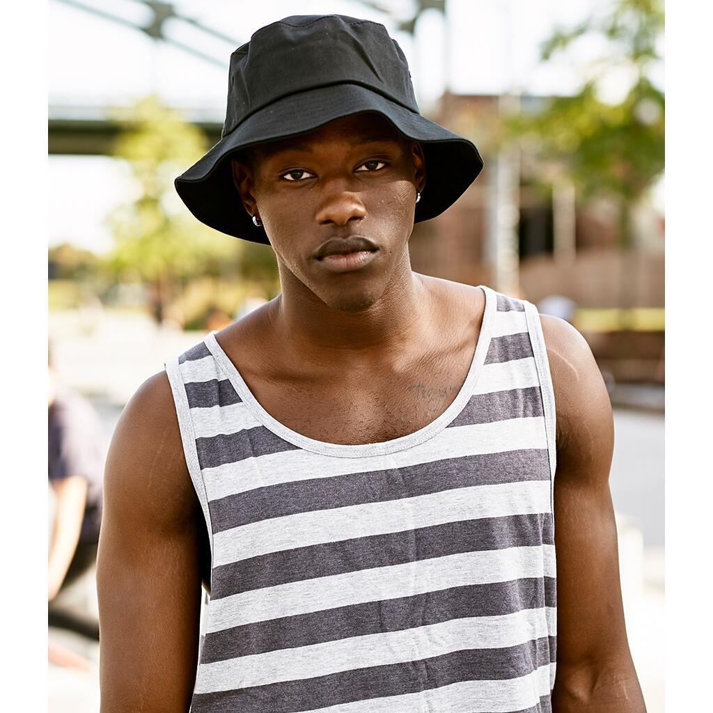 Cotton Twill Bucket Hat (Black) 3/3