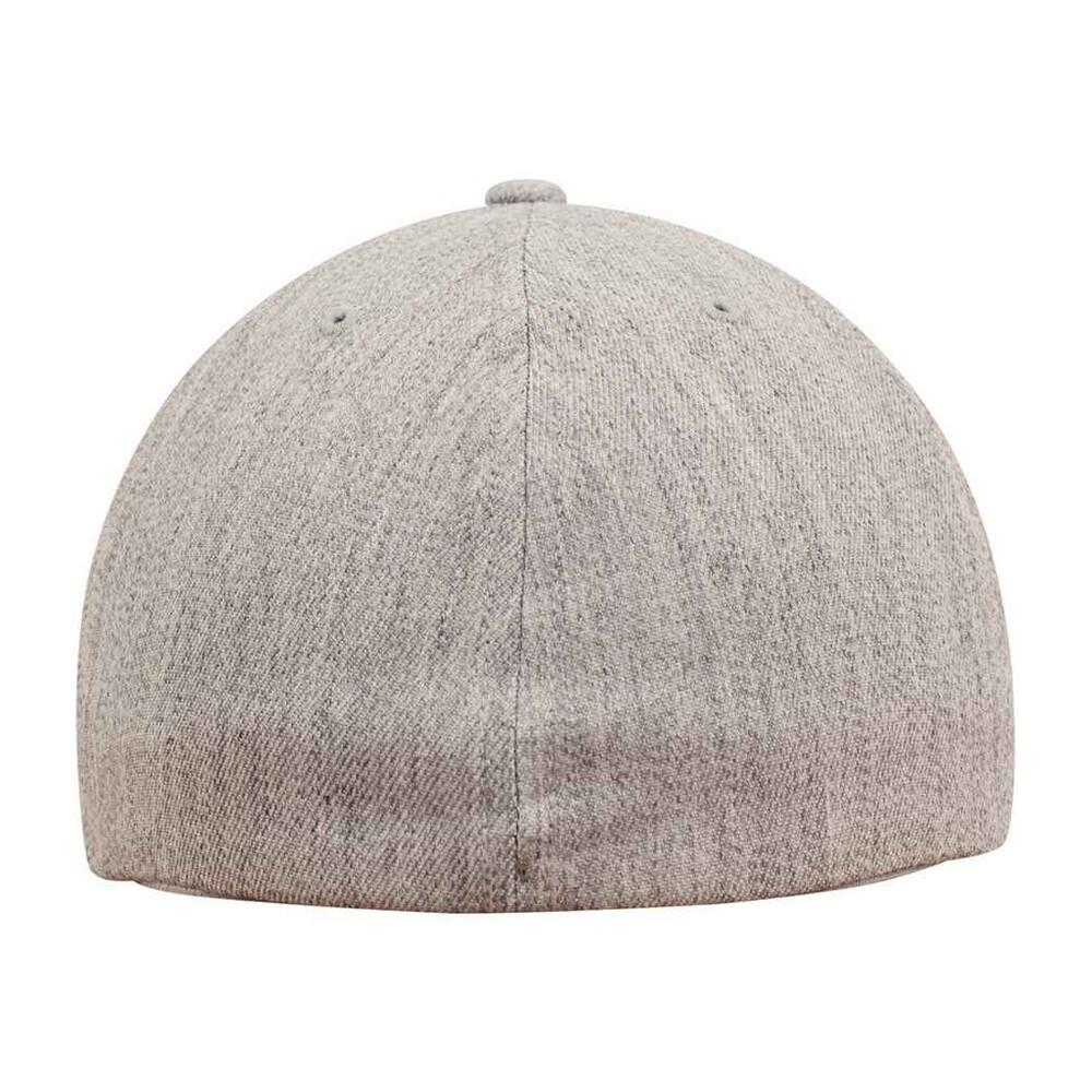Flat Peak Baseball Cap (Heather Grey) 2/2