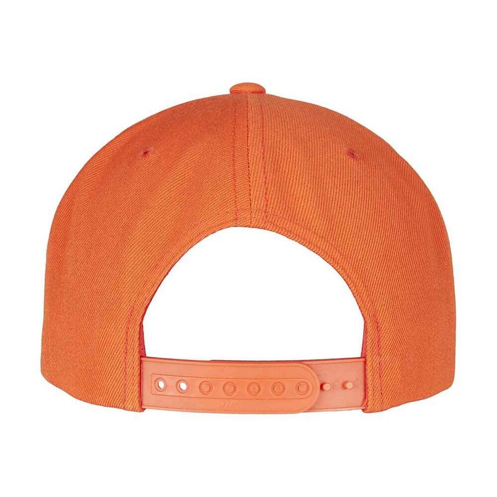 Mesh Snapback Classic Baseball Cap (Orange) 2/3