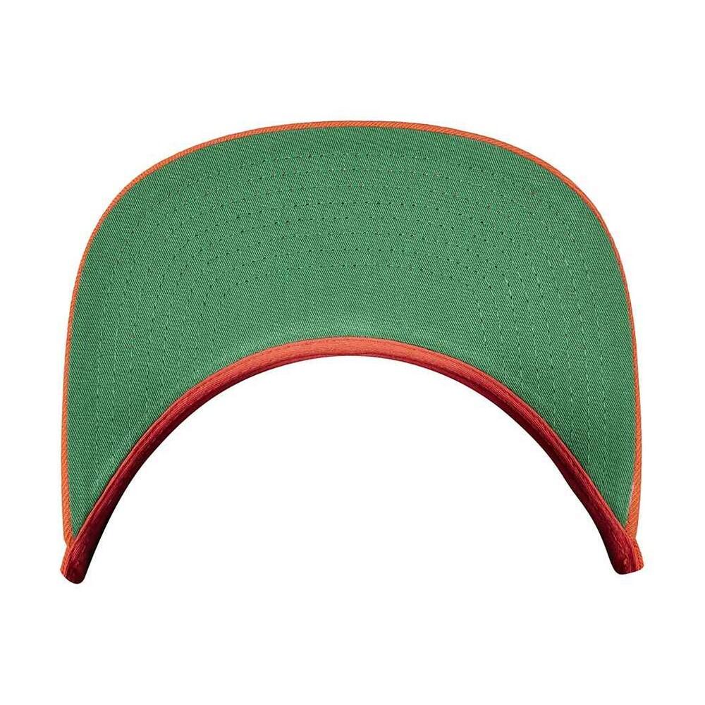 Mesh Snapback Classic Baseball Cap (Orange) 3/3