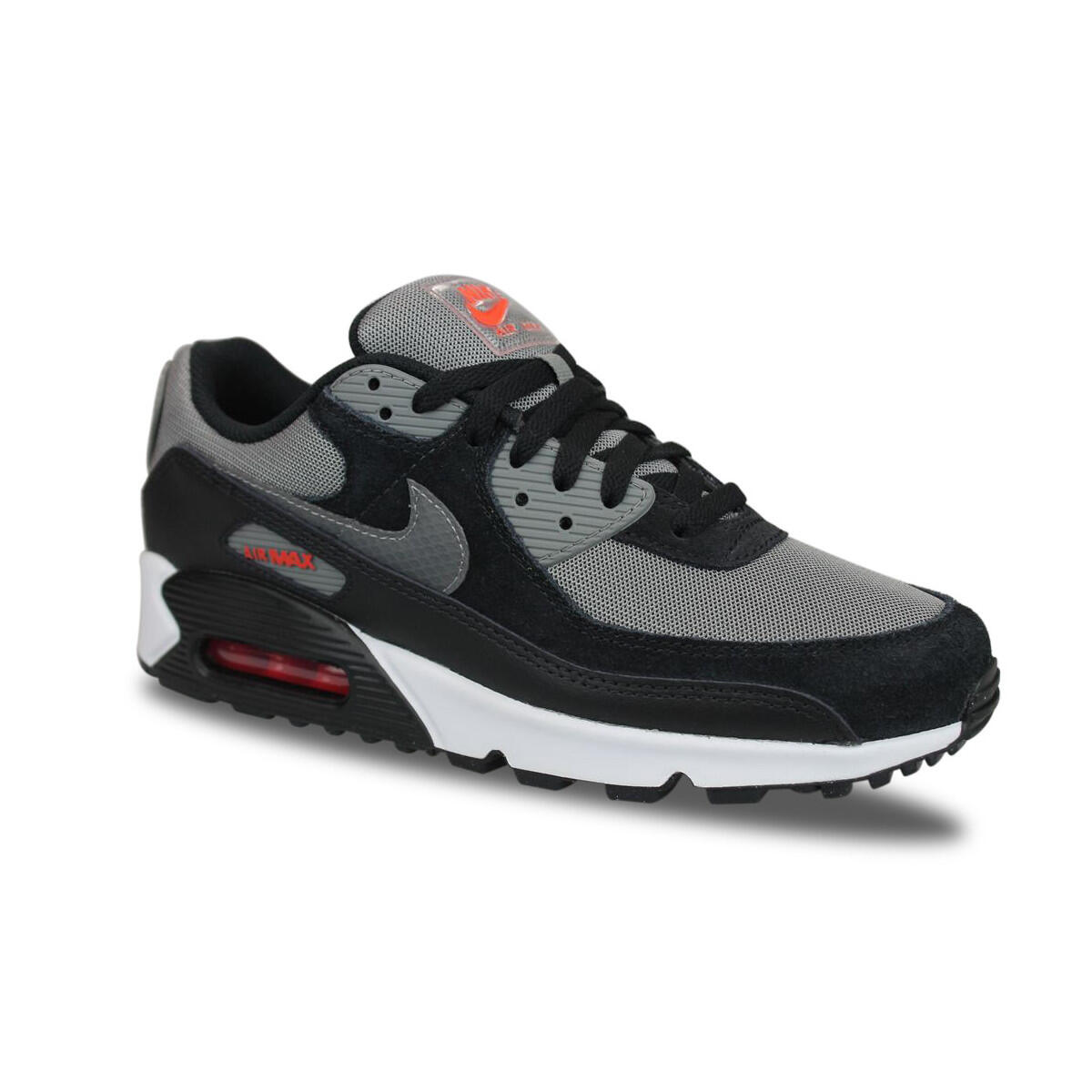 Nike Air Max 90 Grey Black Red - FD0664-001_42 2/4
