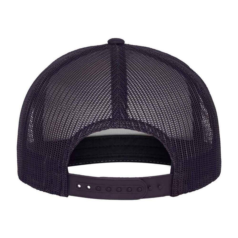 Cappellino Da Camionista Contrasto Adulto Unisex Flexfit Blu Navy Bianco 2/3