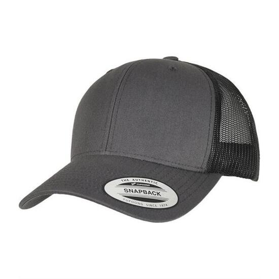 Zweifarbig Trucker Cap "Retro" Damen und Herren Anthrazit/Schwarz