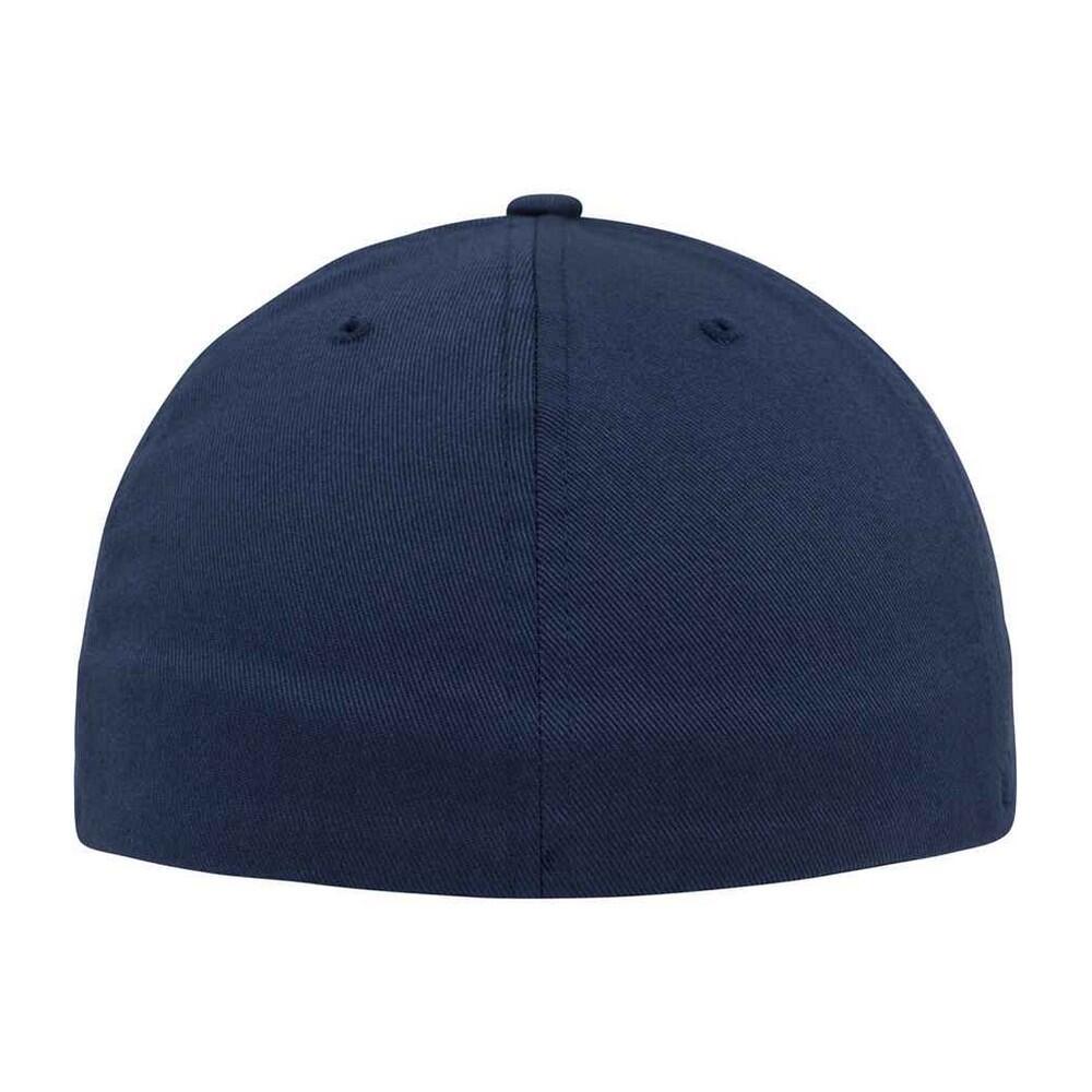 Flat Peak Baseball Cap (Navy) 2/2