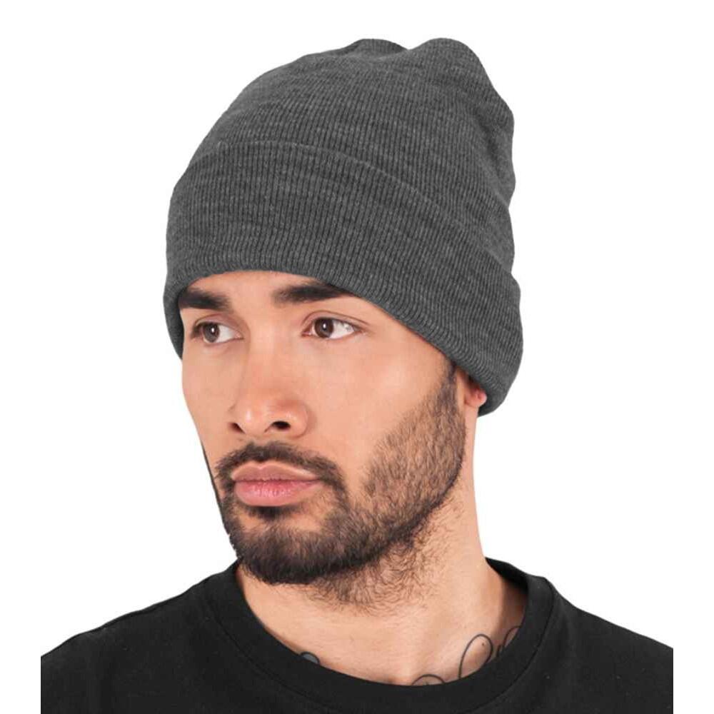 Unisex Adult Heavyweight Beanie (Charcoal) 3/3