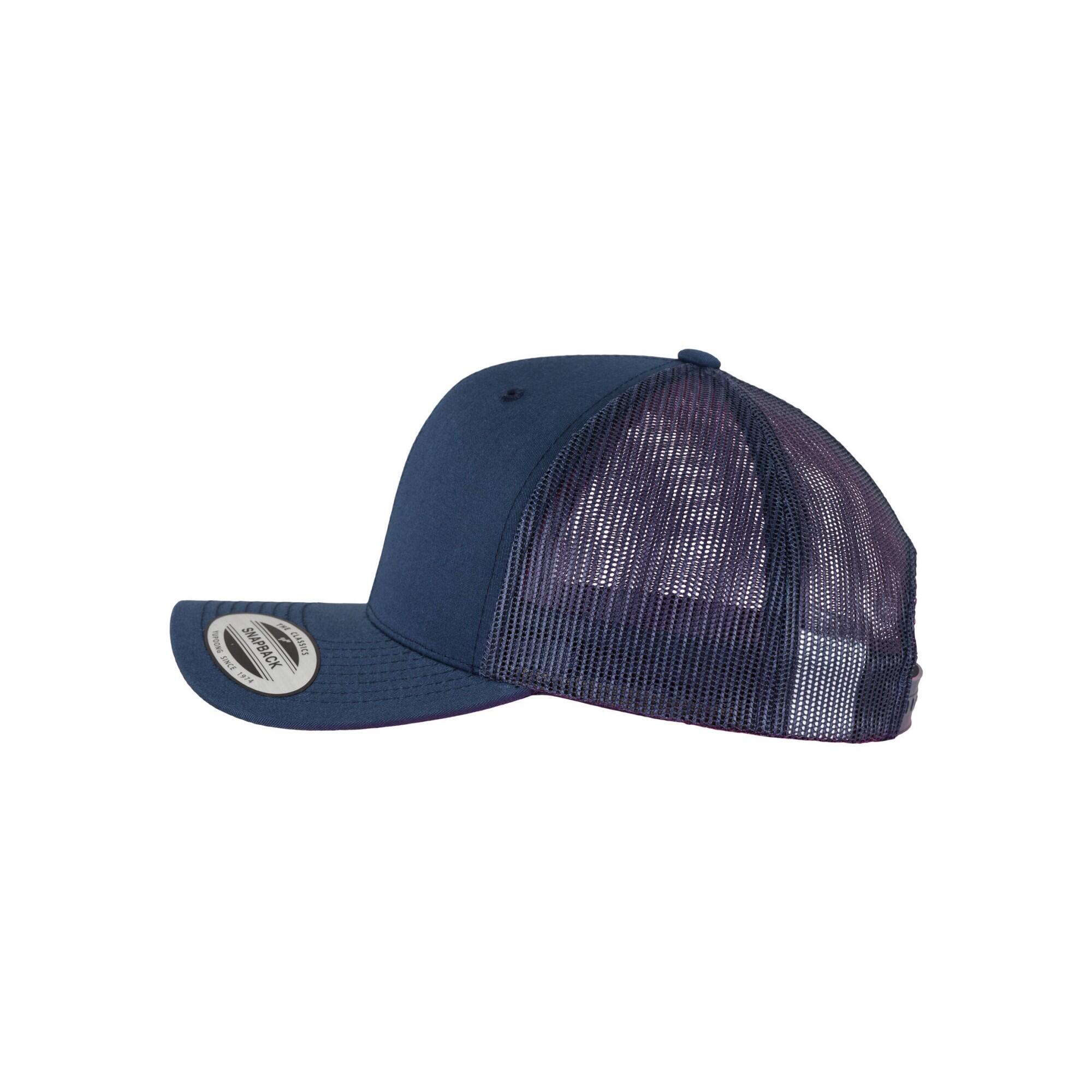 Trucker Cap für HerrenDamen Unisex Damen und Herren Marineblau 3/4