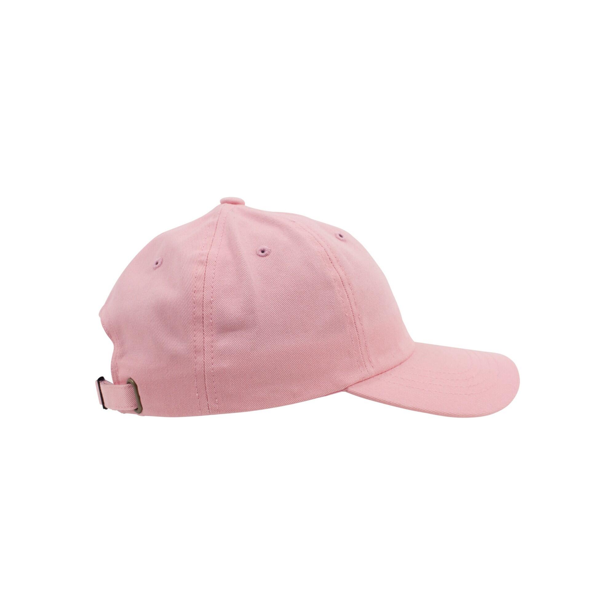Unisex Adult Cotton Twill Low Profile Cap (Pink) 4/4
