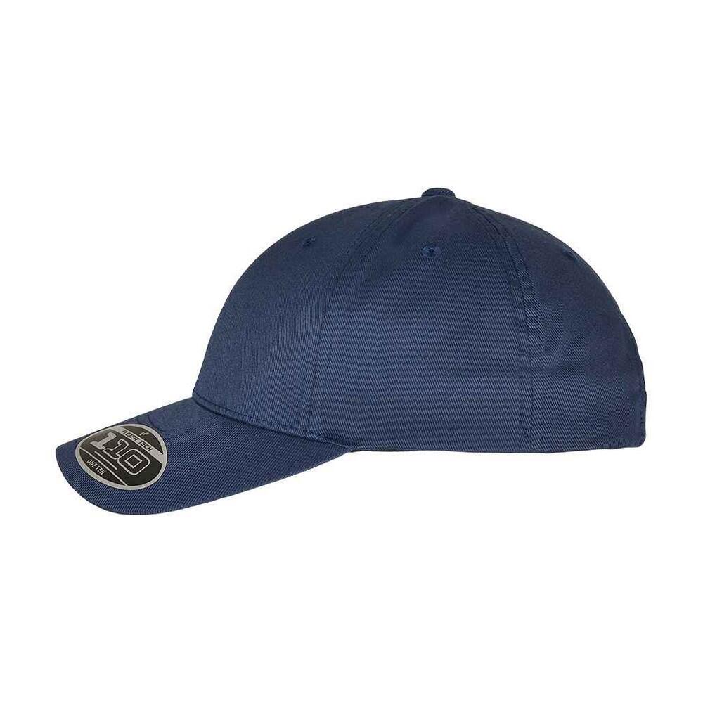 110 Curved Peak Cap (Navy) 3/4