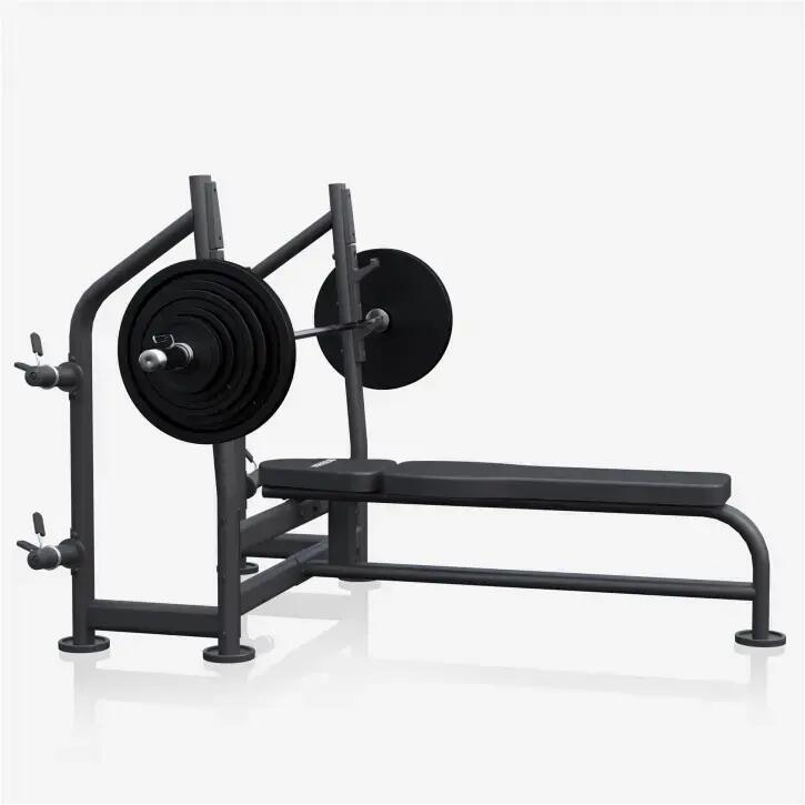 Ławka olimpijska MAXXUS Pro prosta + sztanga 130 kg 6/7