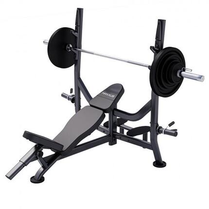 Ławka olimpijska + sztanga 90 kg MAXXUS Pro skośna